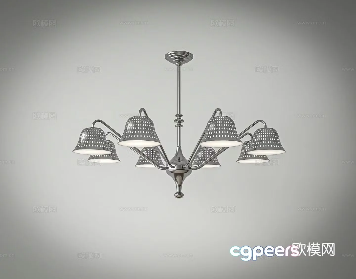 Modern creative chandelier 3d model