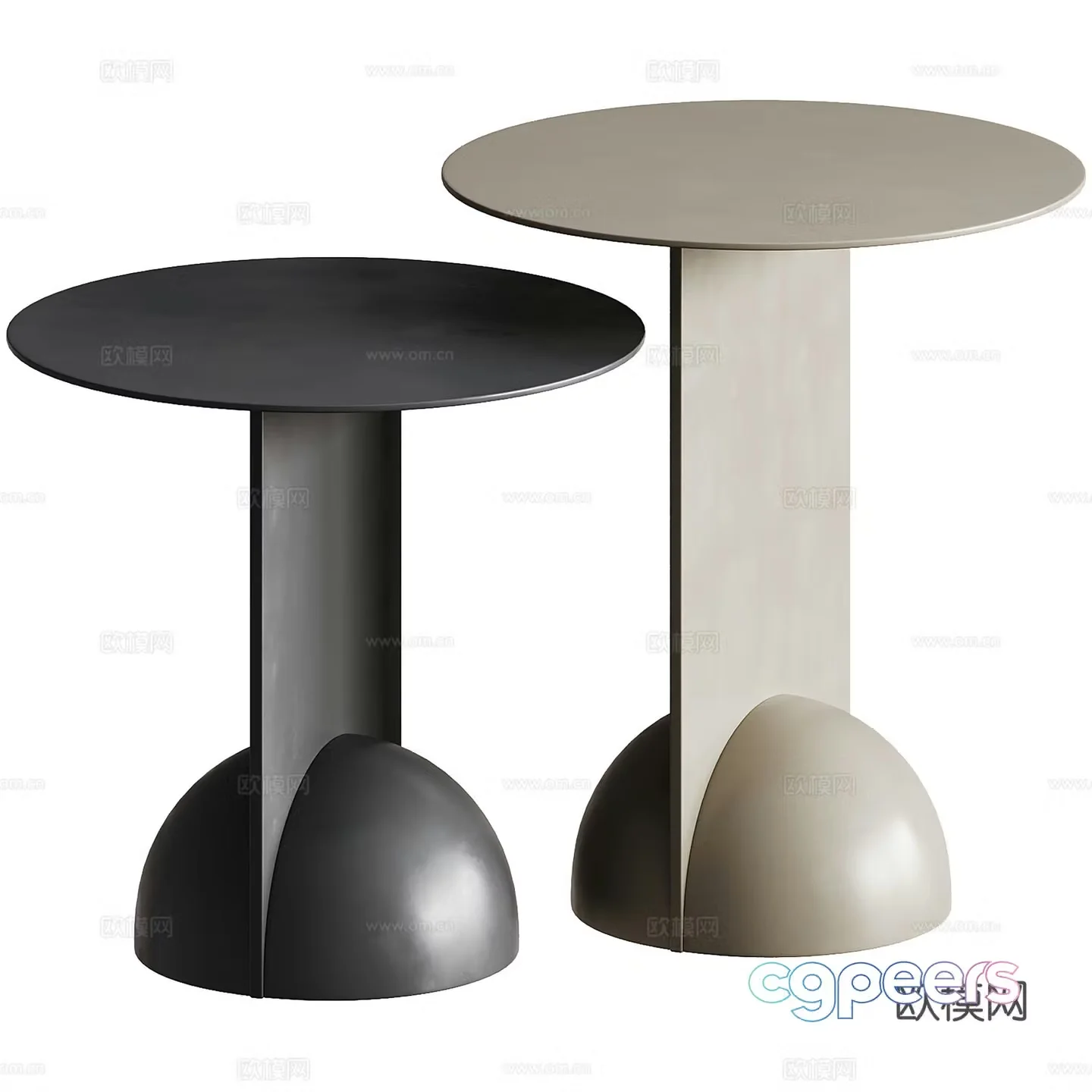 Modern living room sofa corner table side table 3D model