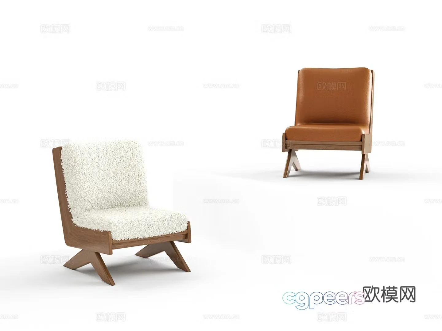 Single chair leisure chair 3d model