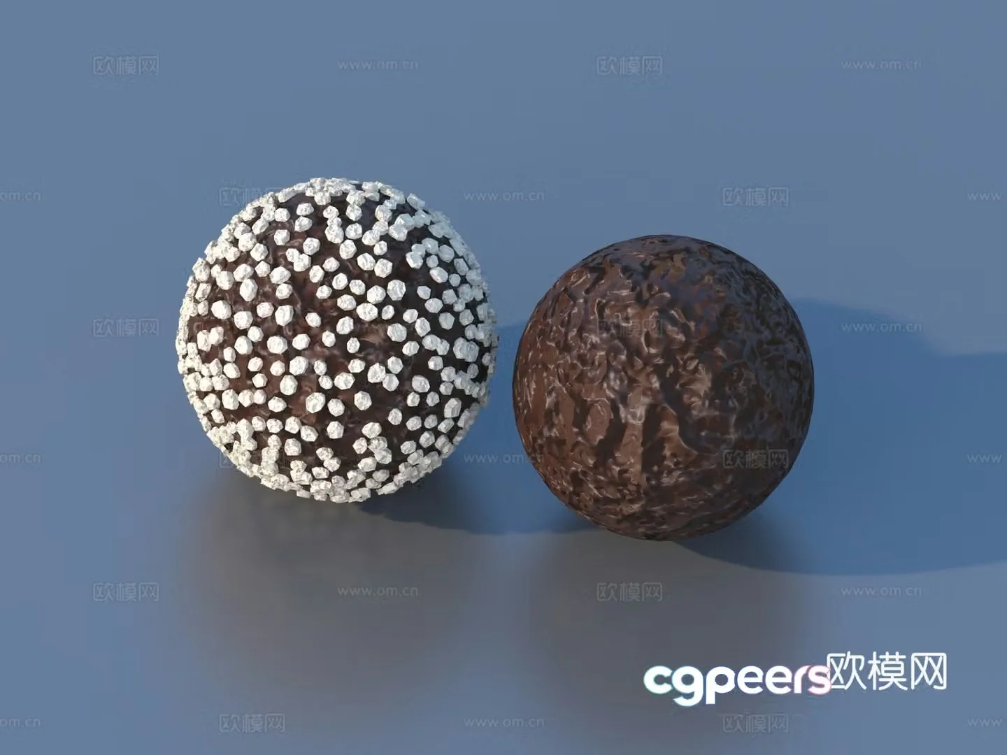 Chocolate balls chocolate dark chocolate snack food 3d model