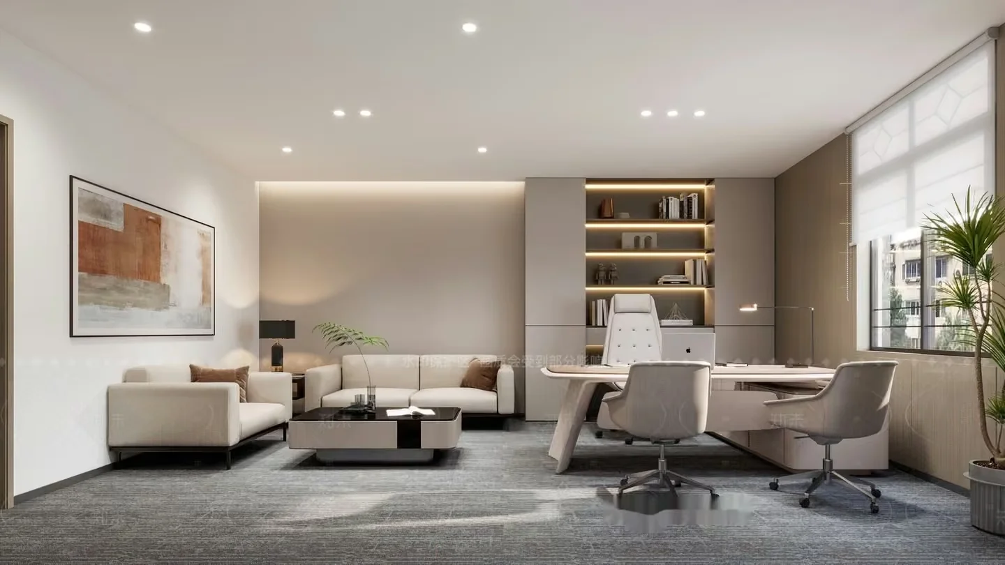 Modern Office Space 3D Model – 19469 – VRAY Render