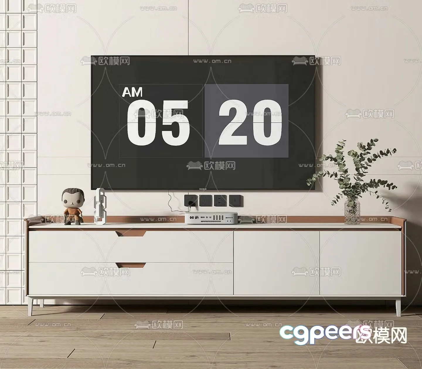 Modern TV cabinet 3d model