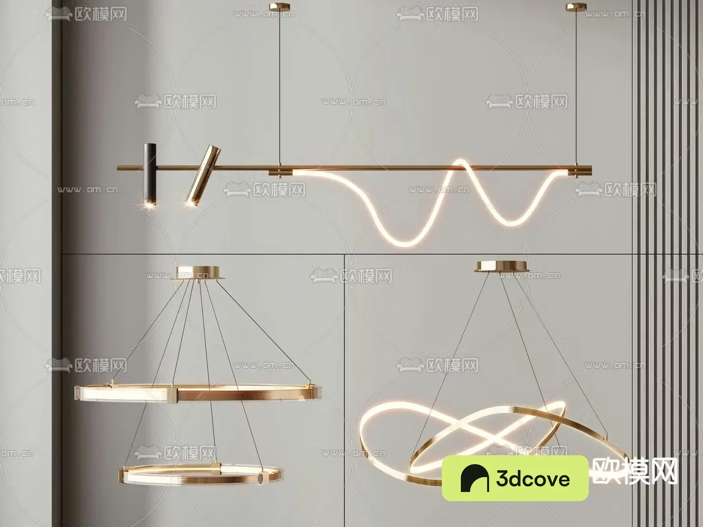 Light luxury chandelier hall chandelier