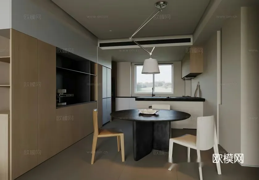 Modern Kitchen 3D Model – 953 – CORONA Render