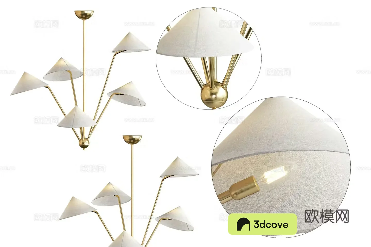 Modern simple light luxury chandeliers Restaurant chandeliers Living room chandeliers