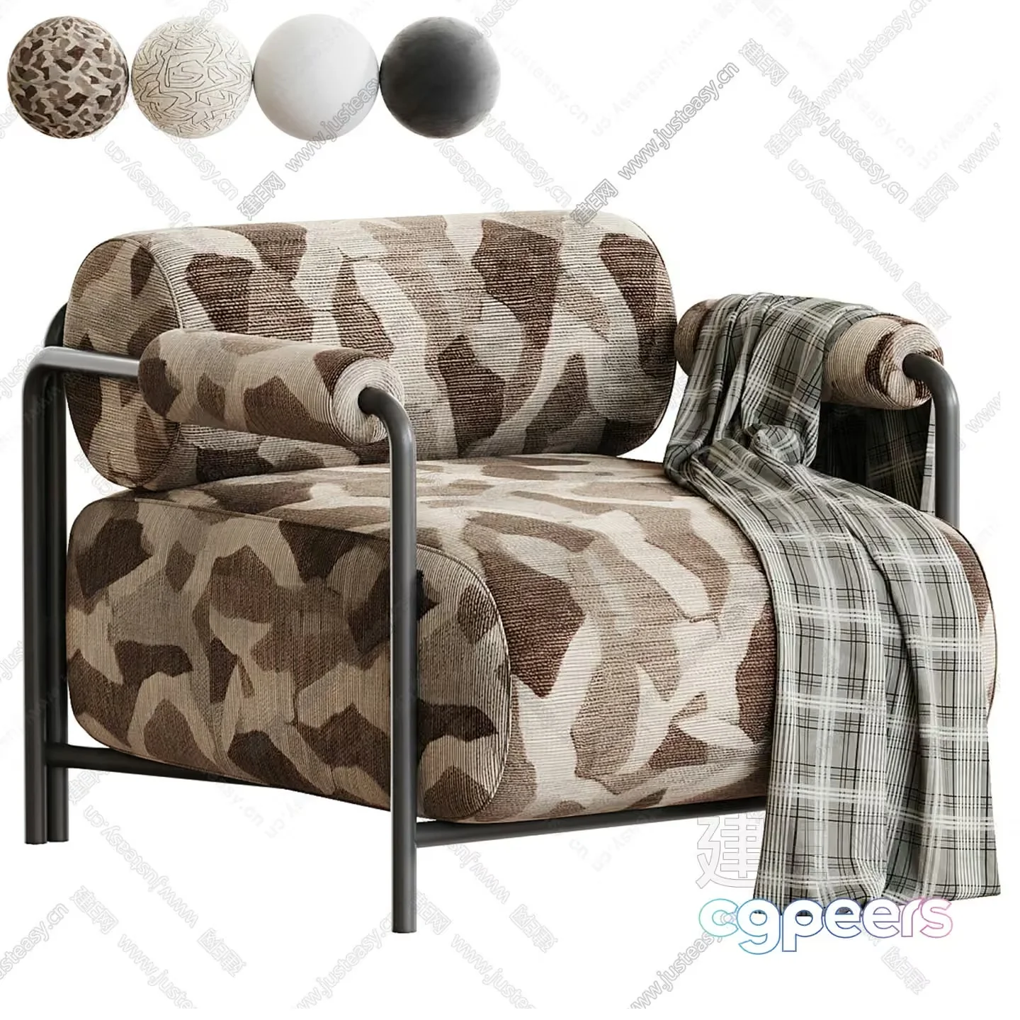 Modern Living Room 3D Model – 18342 – CORONA Render