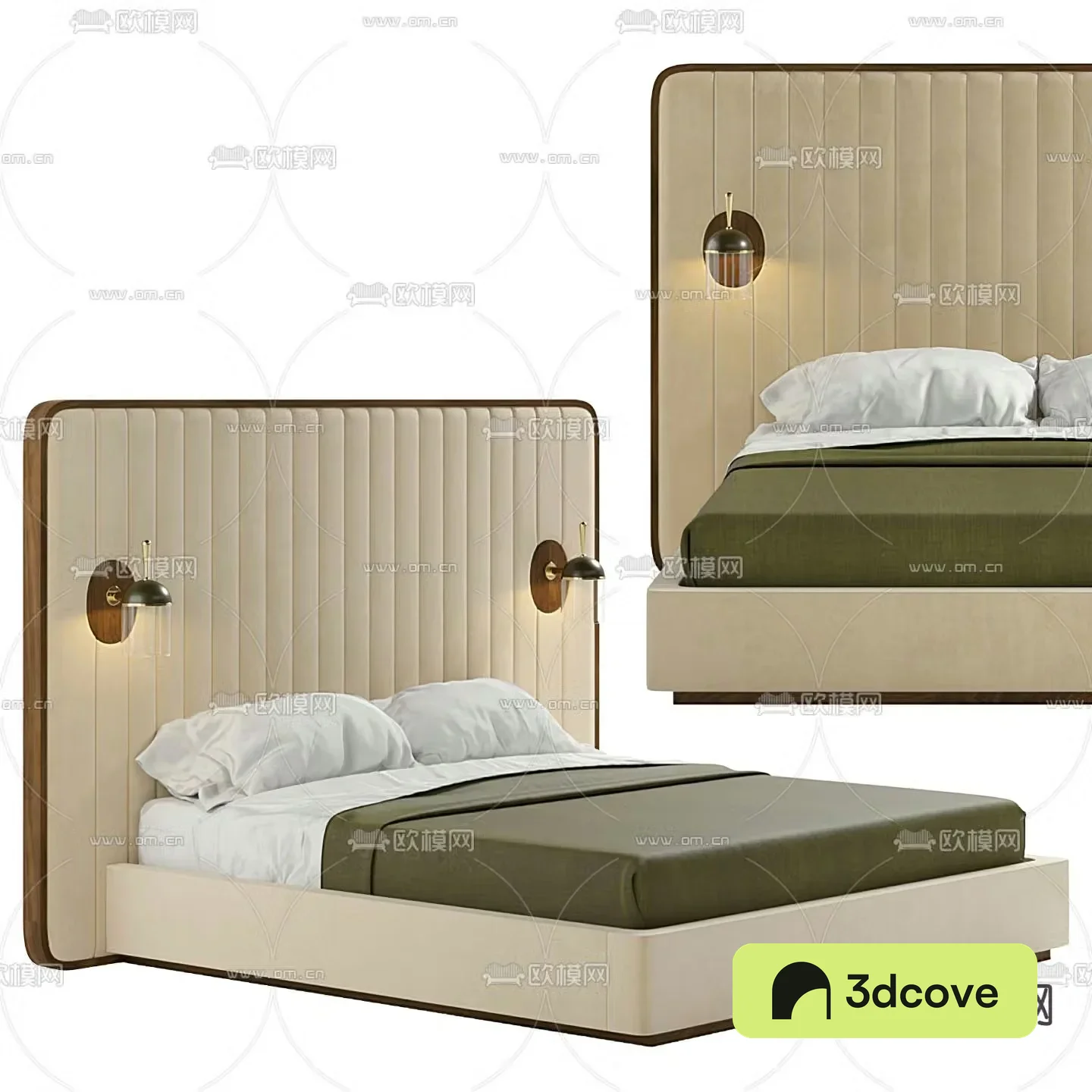 Modern double bed