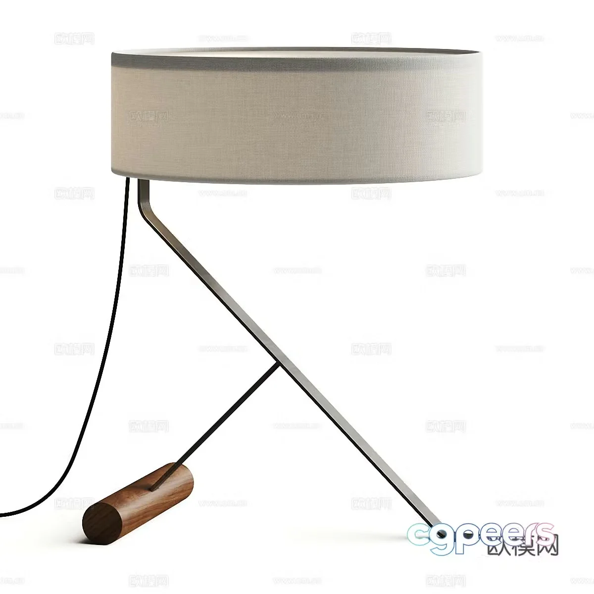 Punt Chicago Table Lamp 3D Model