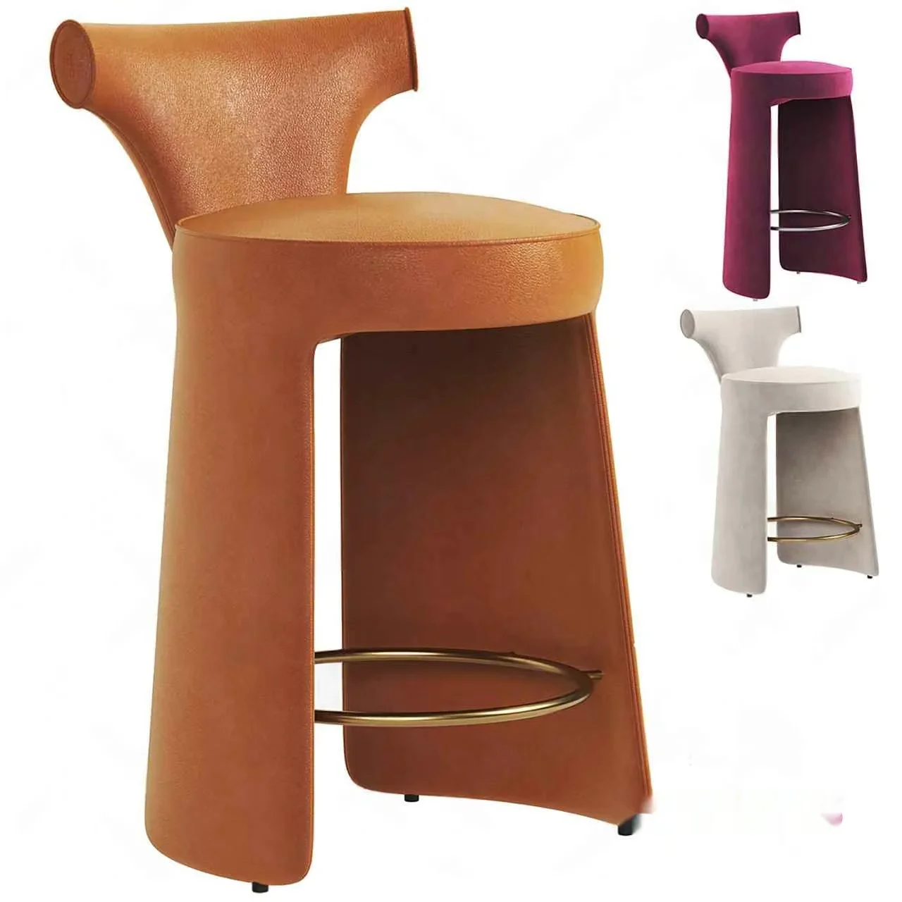 Modern Leather Stool 3D Model – 6638 – CORONA Render