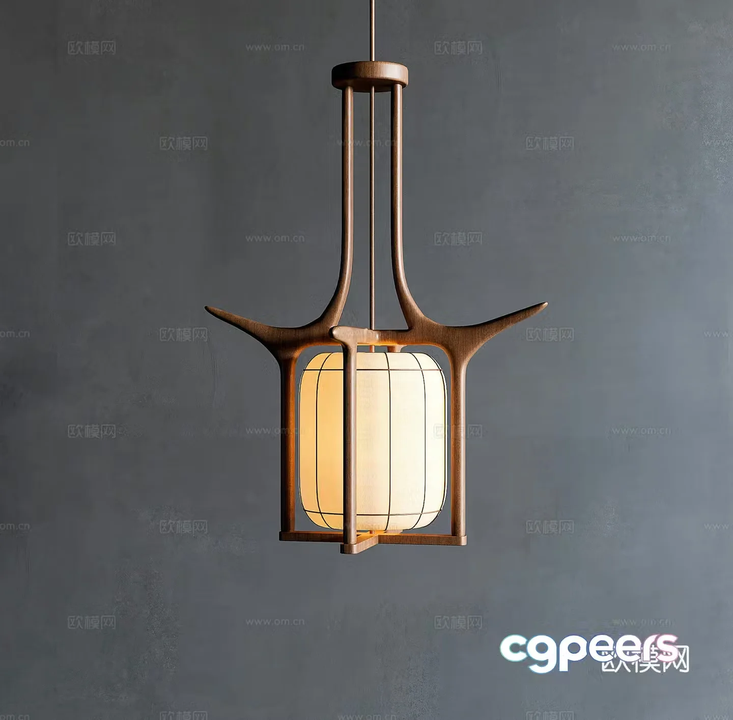 Song style chandelier 3d model