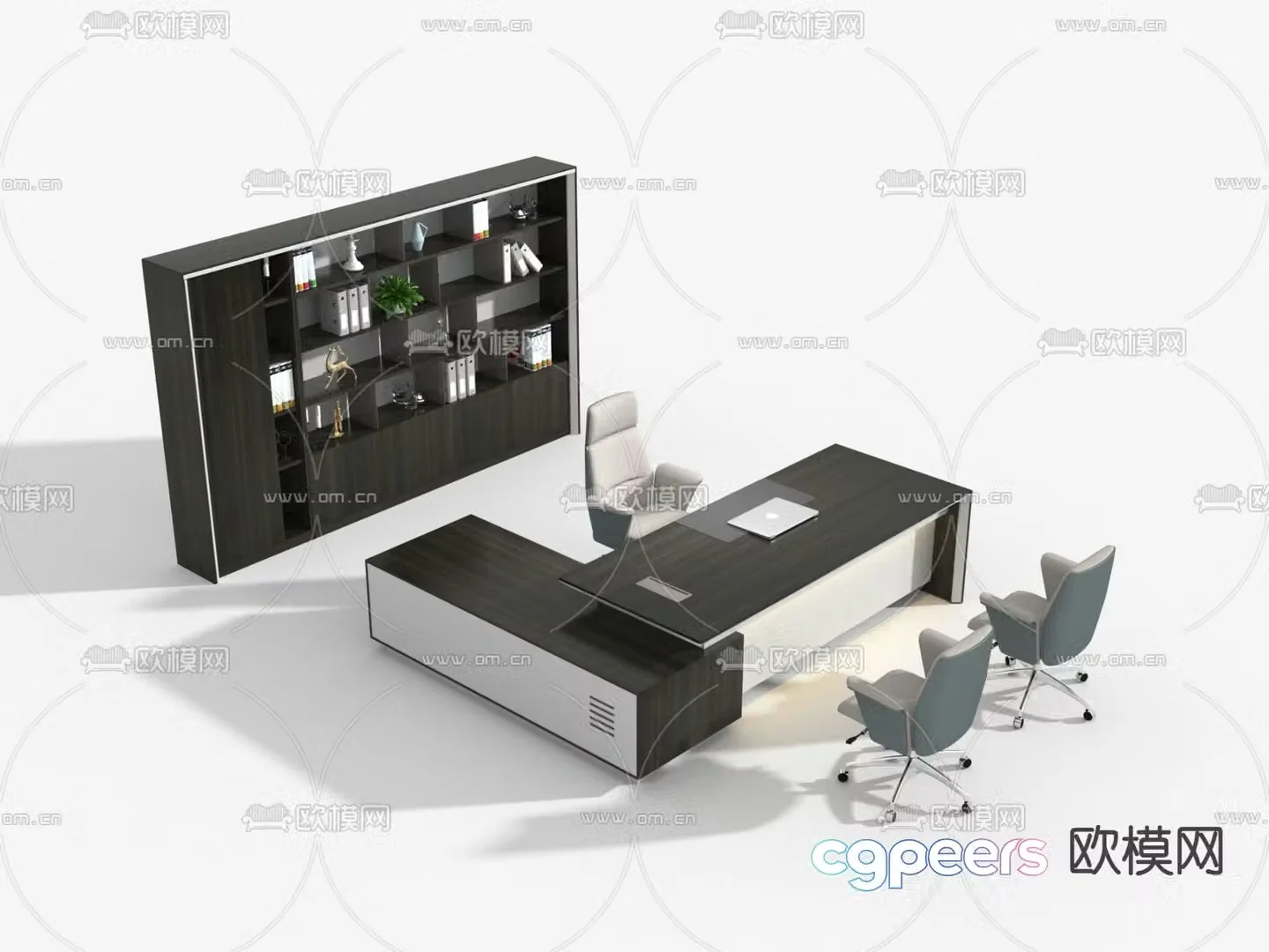 Office desk executive desk boss desk executive desk 3D model