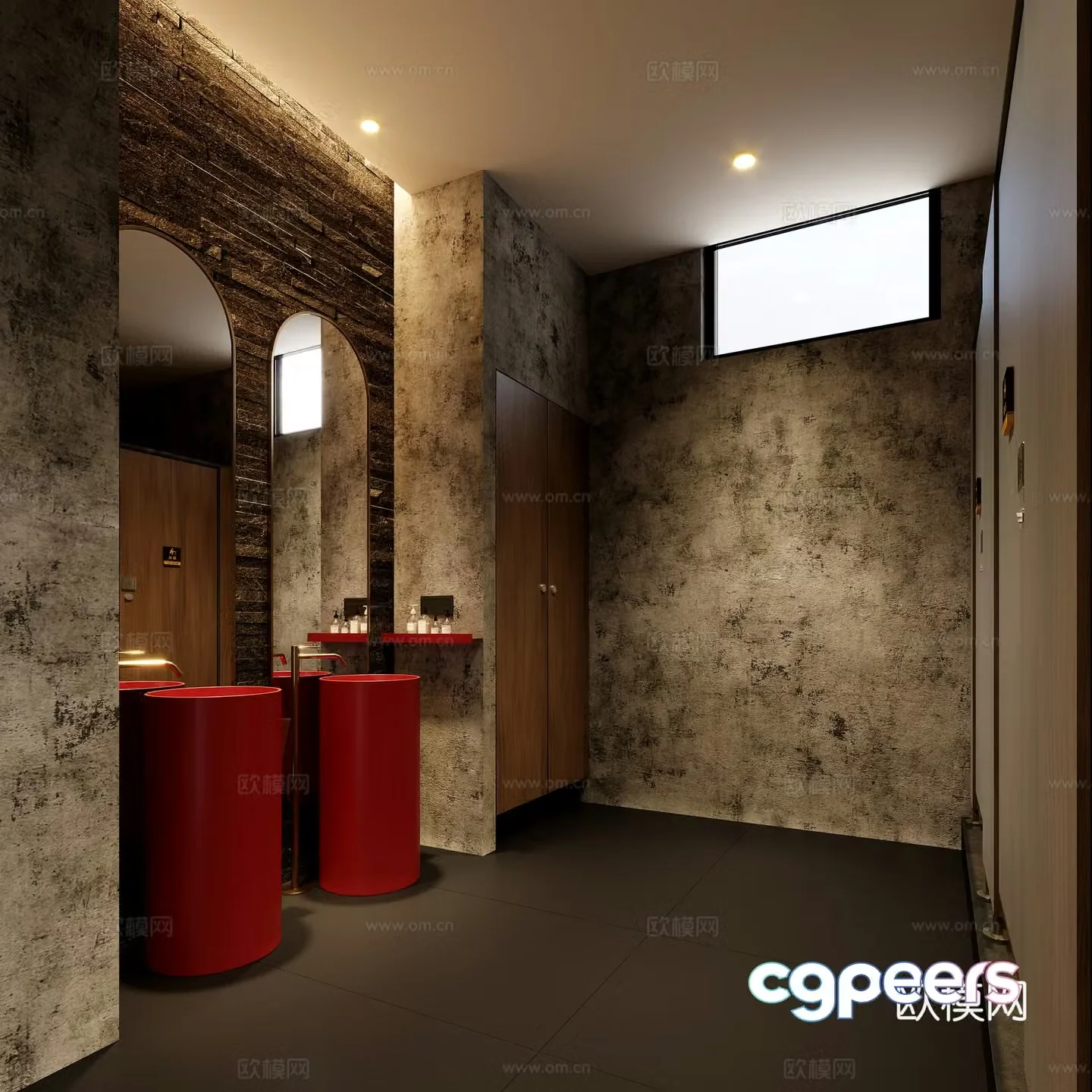 Washing table bathroom 3d model