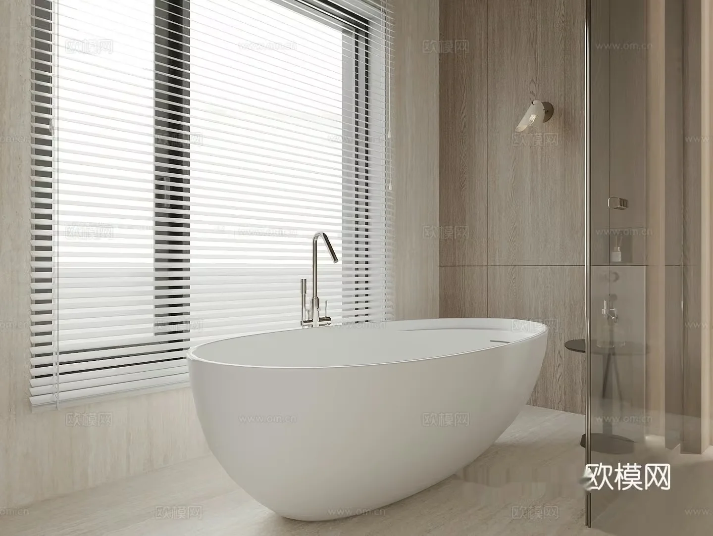 A White Bathtub 3D Model – 13606 – VRAY Render