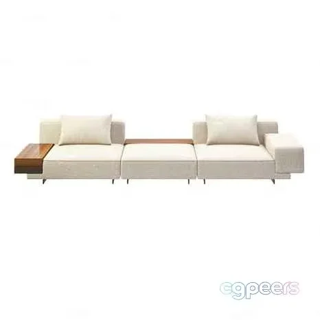 Modern L-Shaped Sofa 3D Model – 942 – CORONA Render