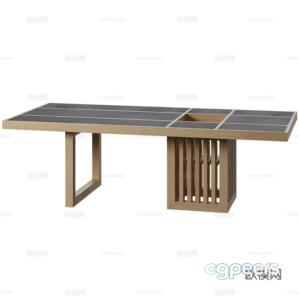 New Chinese simple tea table table simple tea table 3d model