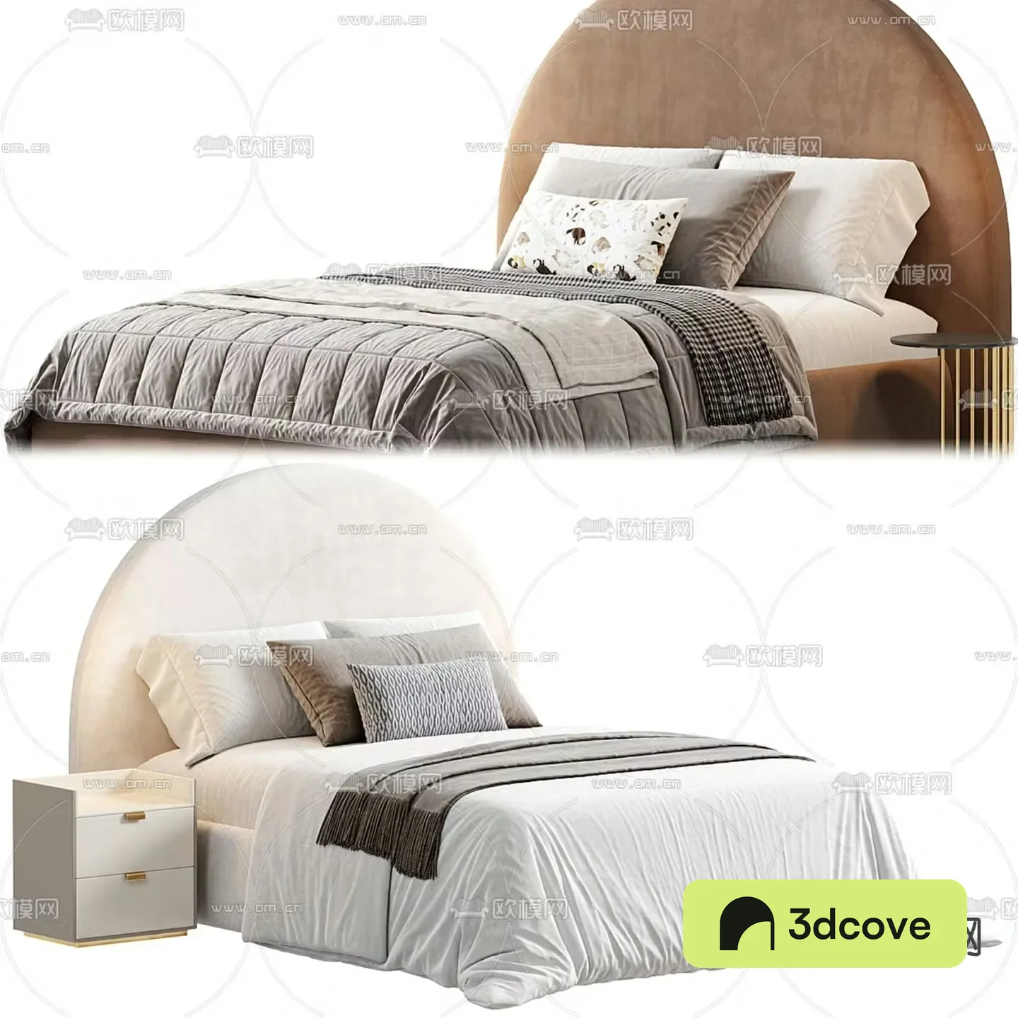 Modern double bed