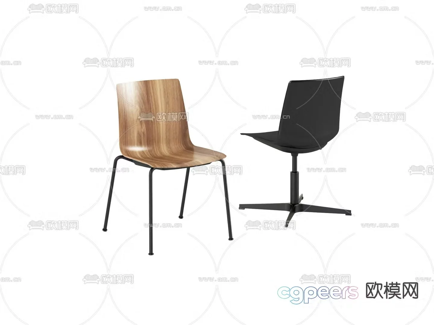 Modern chair Dining chair 3d model