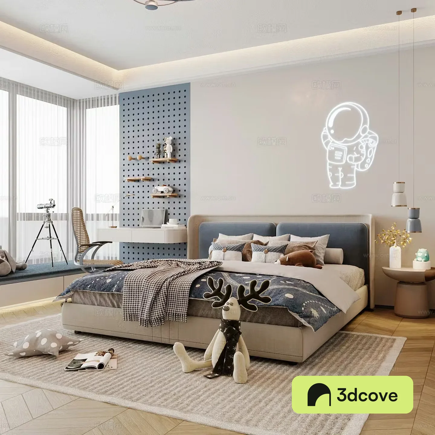 Modern children’s room boy’s room