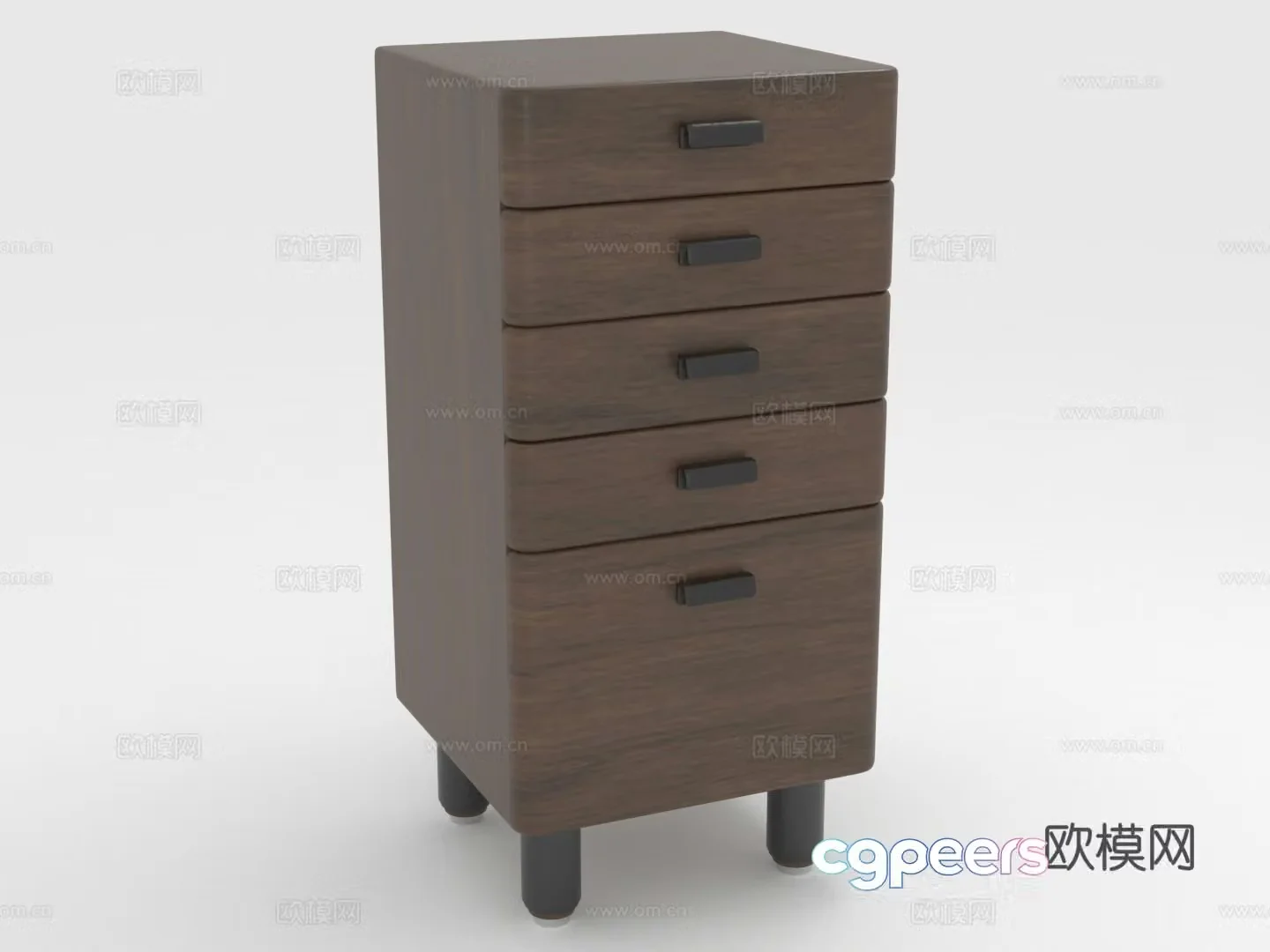Wooden cabinet chest of drawers chest of drawers cabinet cabinet 3d model