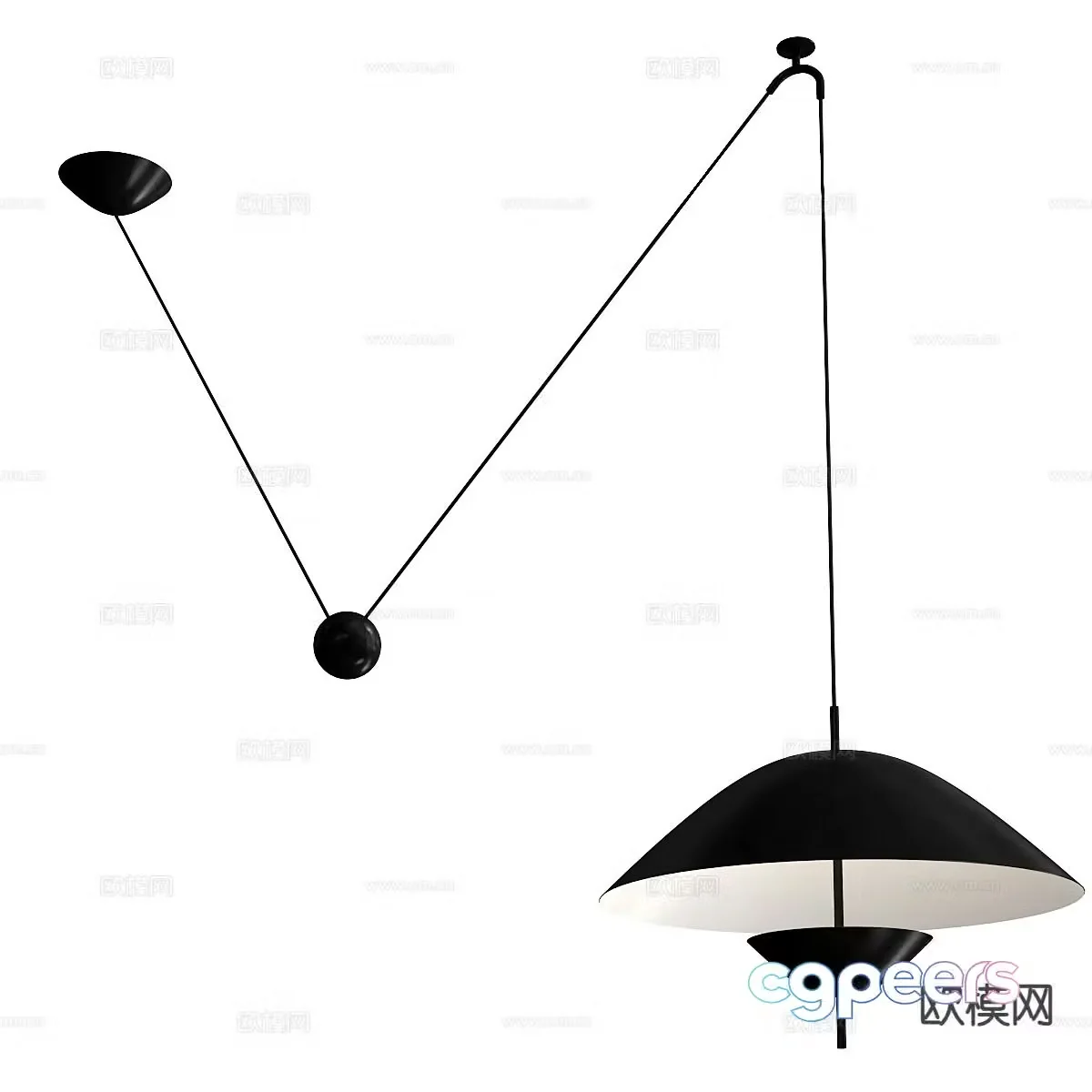 Creative chandelier art chandelier 3d model