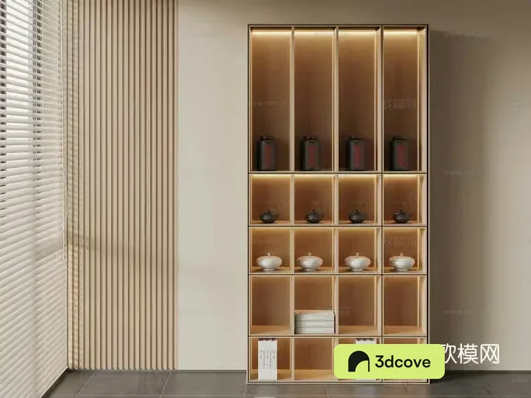 Wooden Shelving Unit