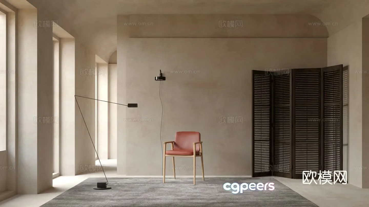 Moooi Modern Dining Chair Chair Single Chair 3D Model