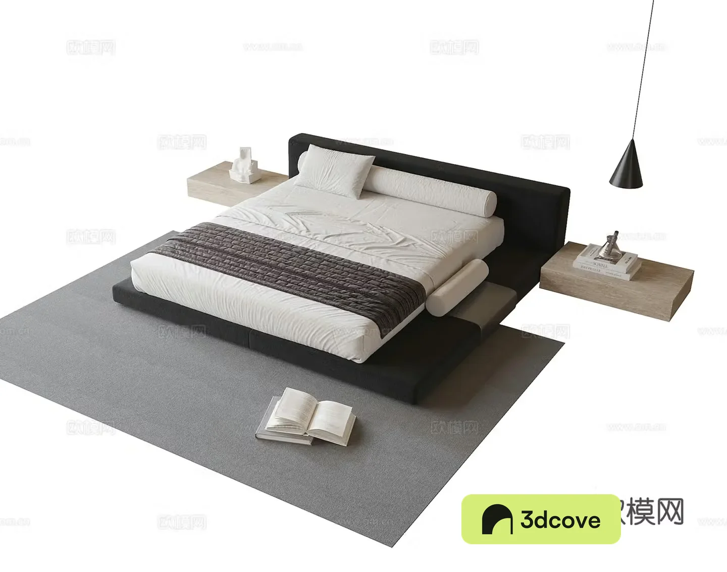 Modern double bed