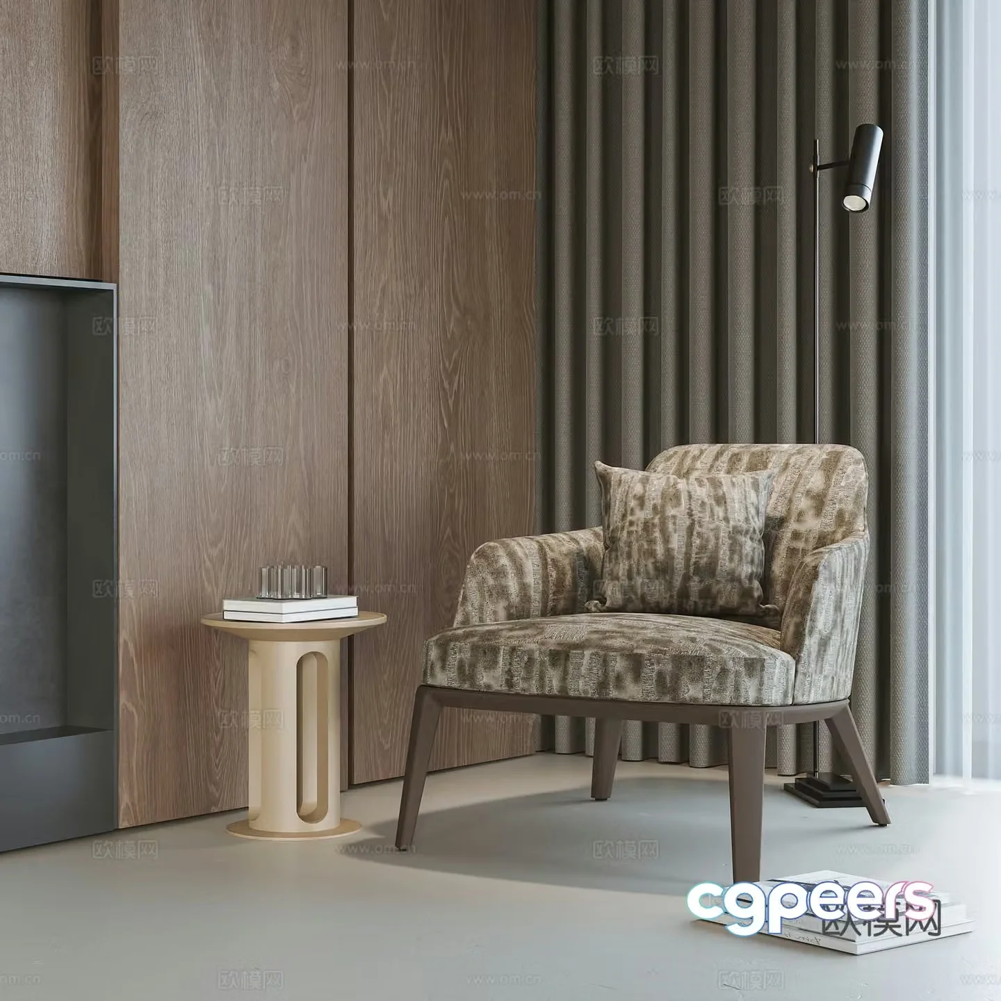 Modern leisure chair 3d model