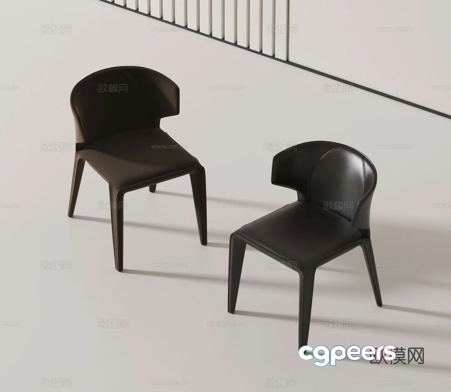Modern chair single chair 3d model