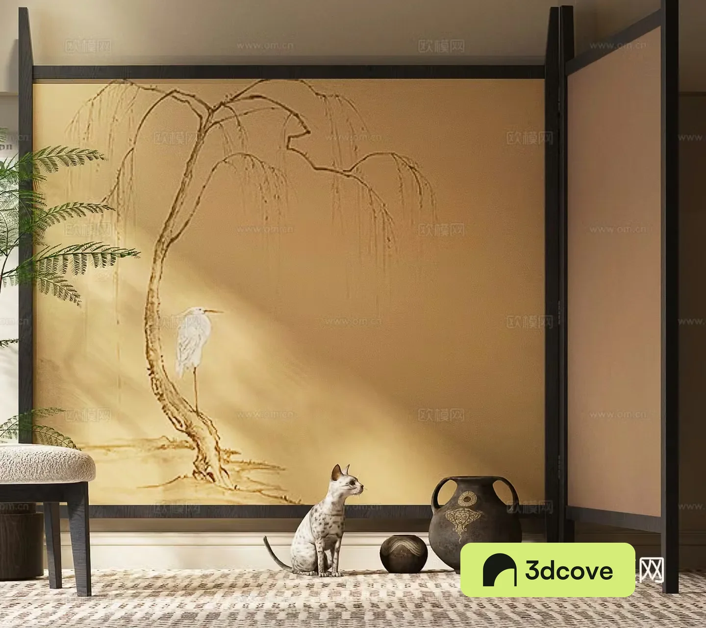 New Chinese-style screen Song’s aesthetic screen