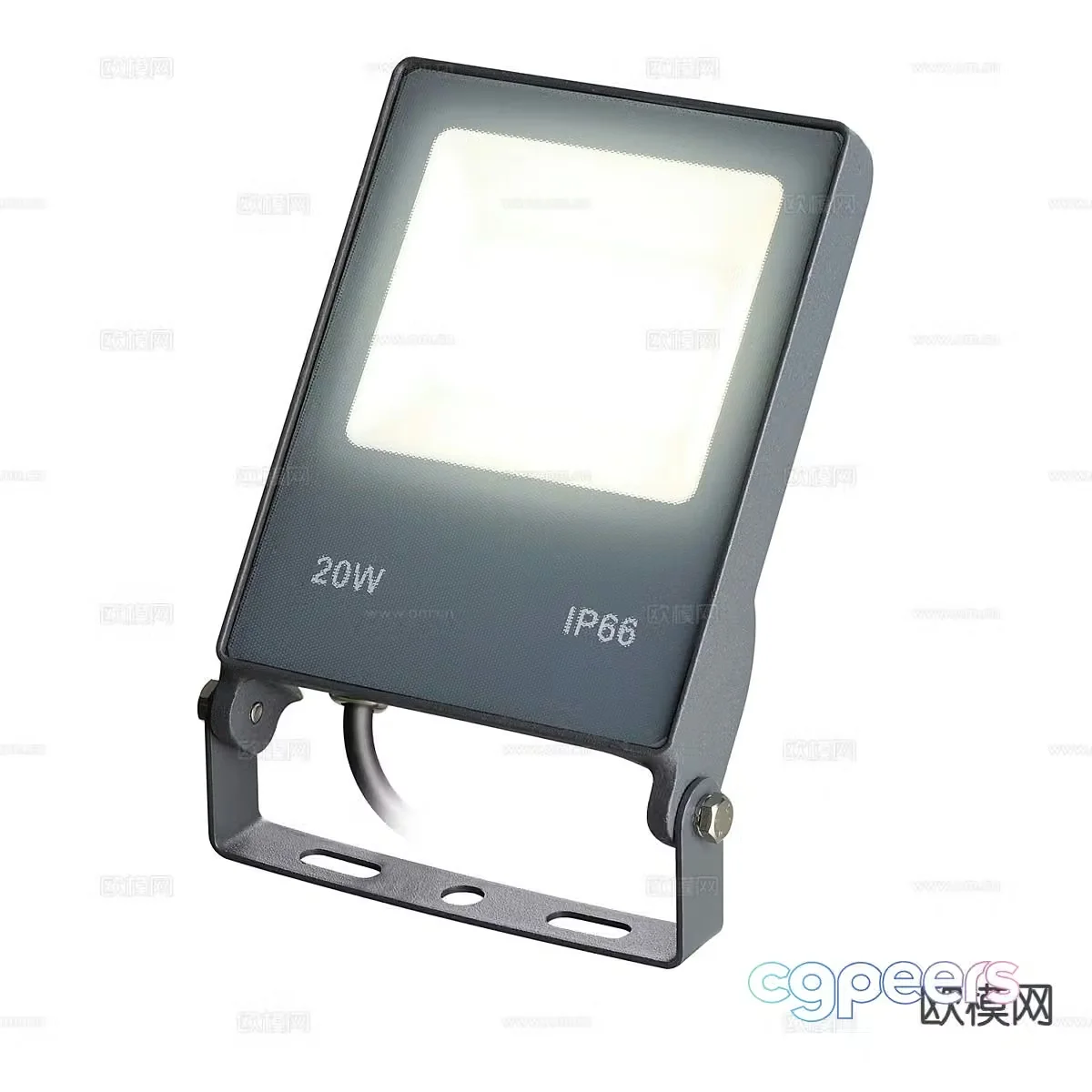 Simple outdoor light exhibition light wall washer 3d model