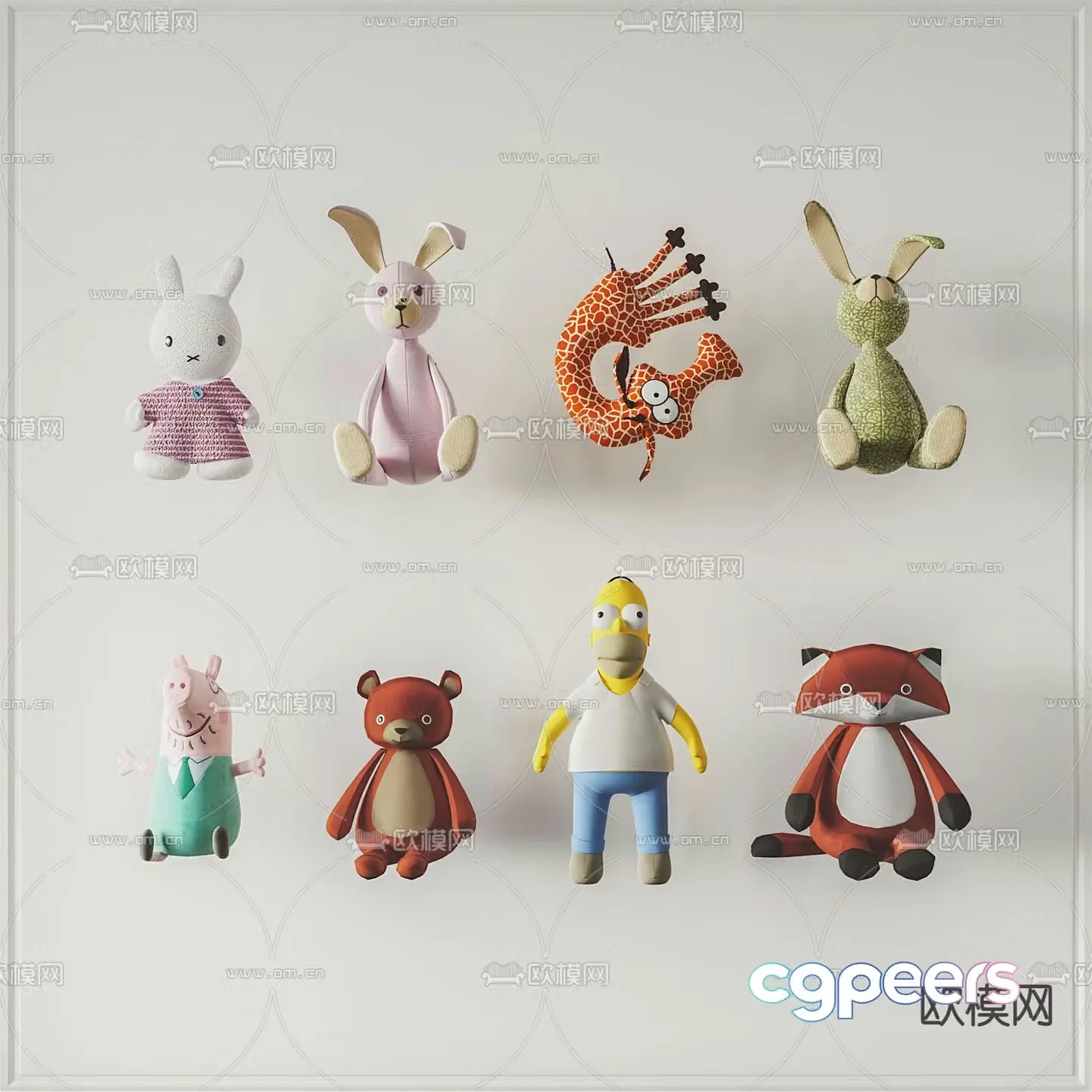 Modern cartoon doll children’s toy 3d model