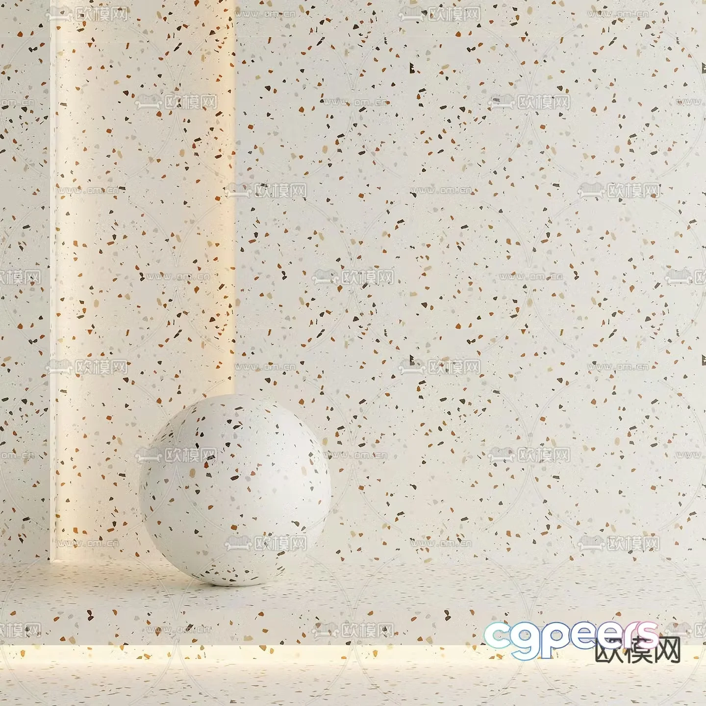 Modern terrazzo 3d model