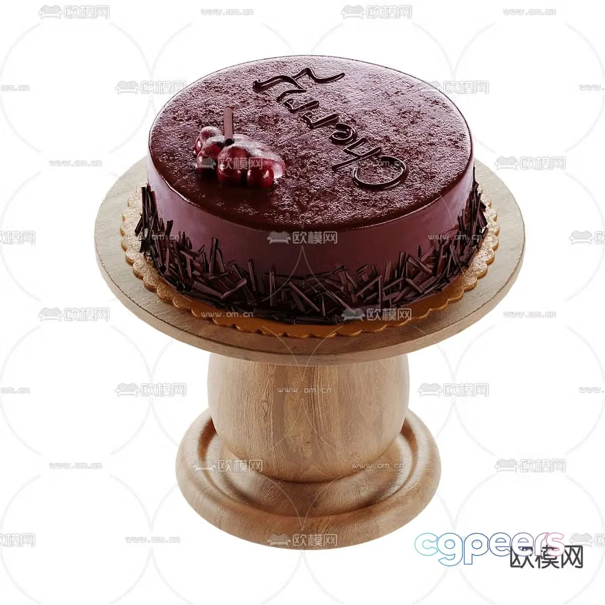 Food Cake Dessert 3d Model