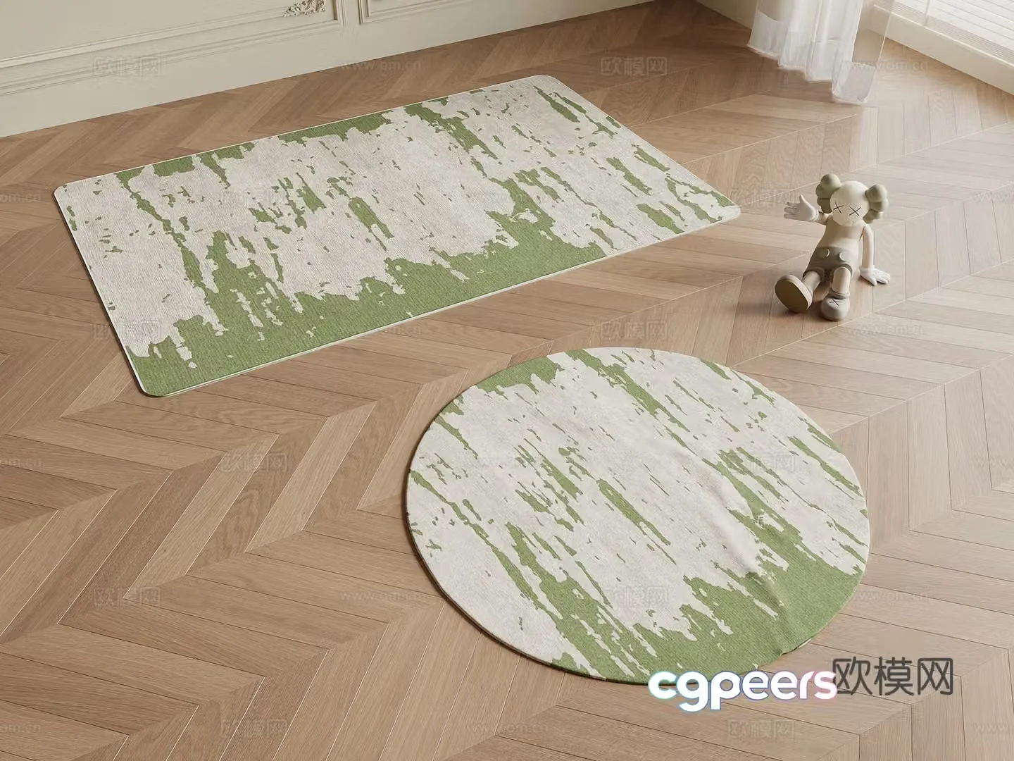 Carpet Modern Carpet Square Carpet Round Carpet 3d Model
