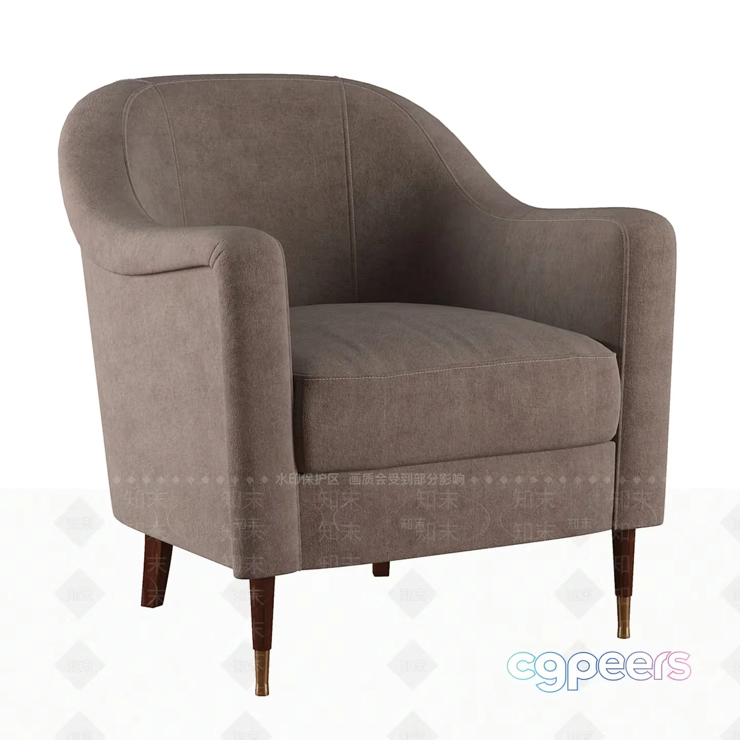 Modern Accent Chair 3D Model – 6876 – VRAY Render