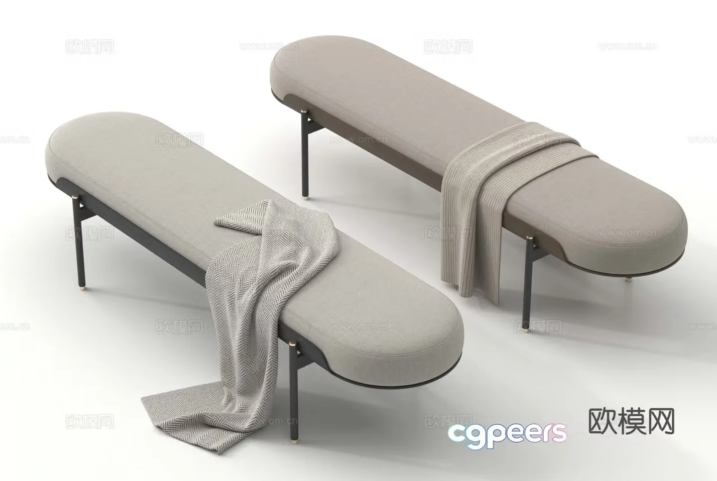 Bottom stool foot pedal 3D model