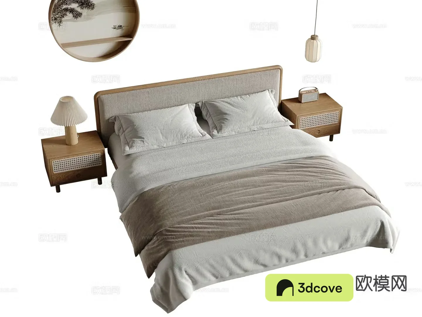 Japanese style double bed