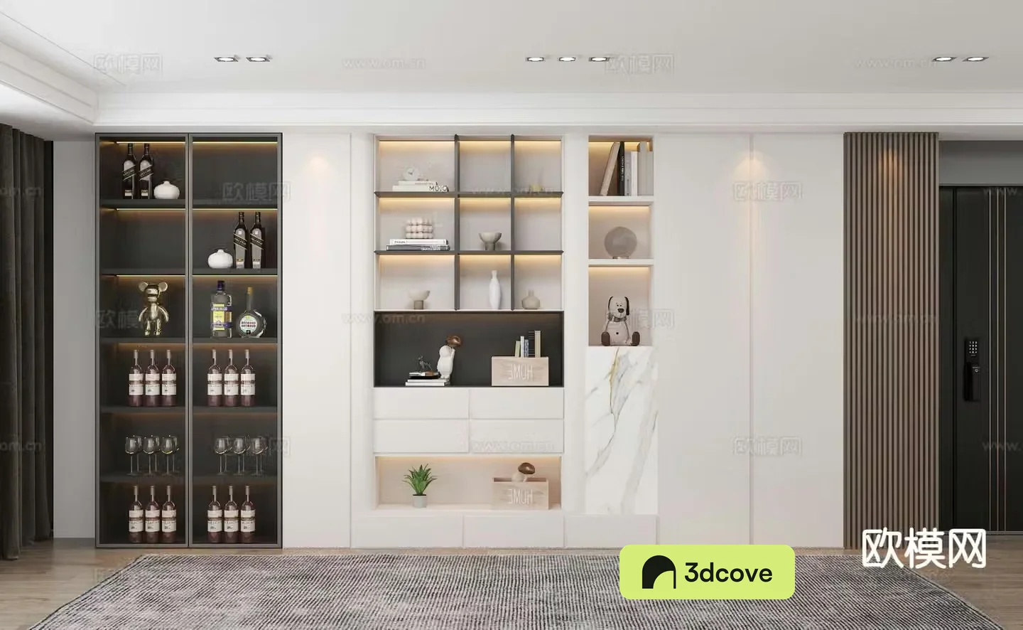 Modern wine cabinet sideboard
