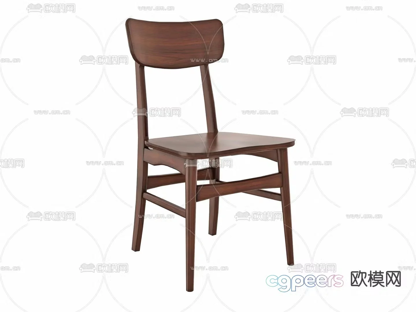 Dining chair single chair 3d model