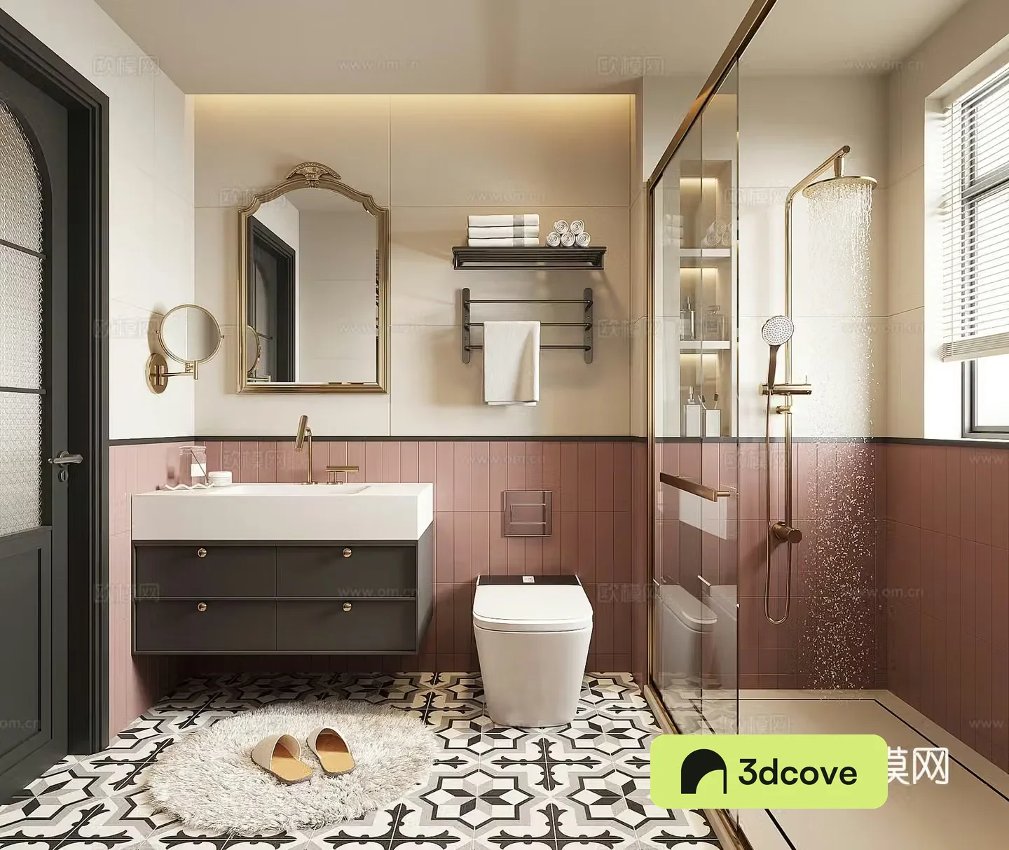 Modern French bathroom
