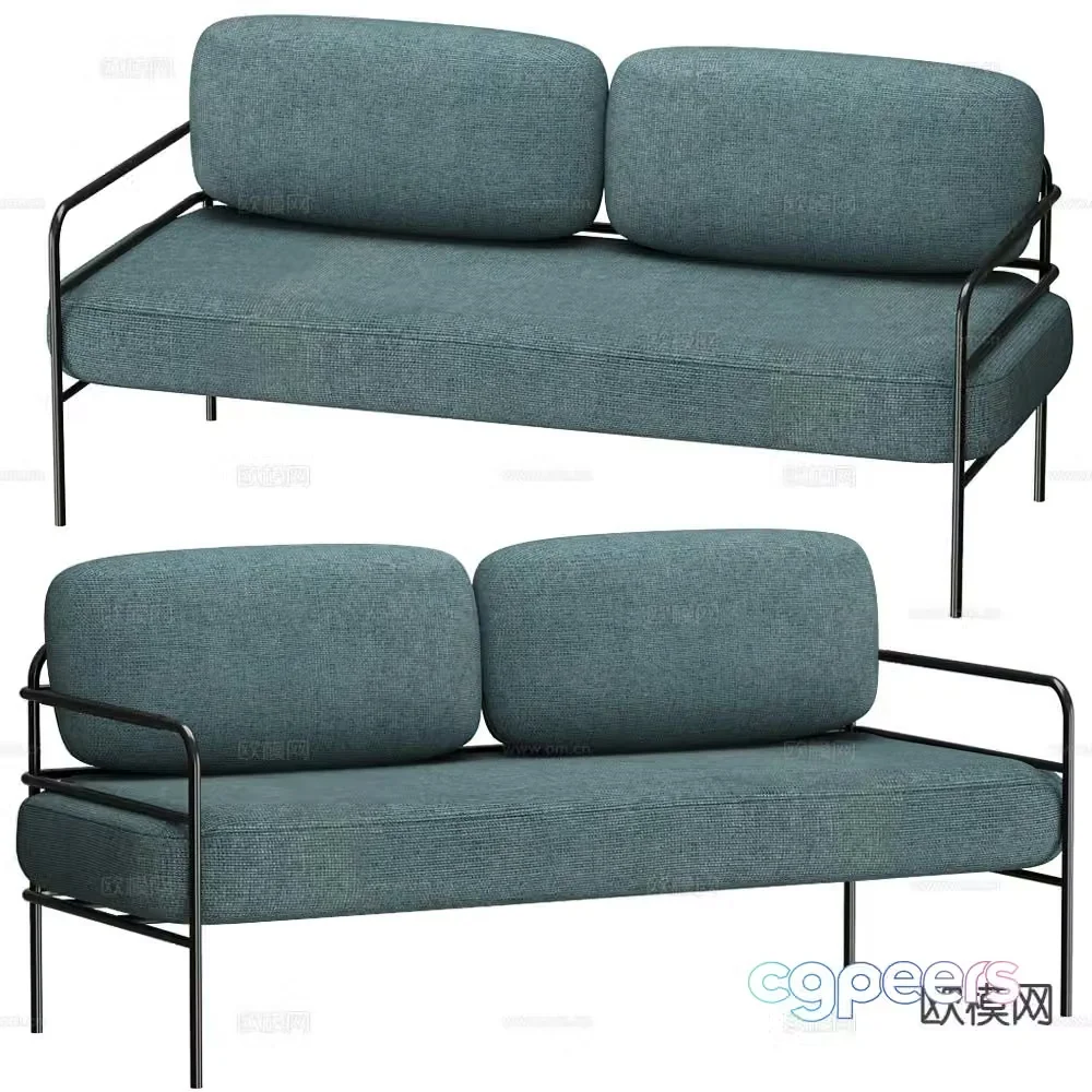 Modern love sofa 3d model
