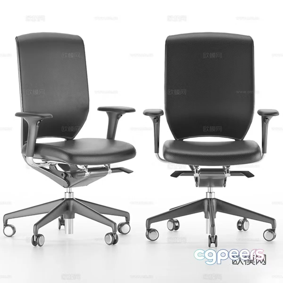 Leather office chair Leather office chair Boss chair E-sports chair Leisure chair Pullback chair 3d model