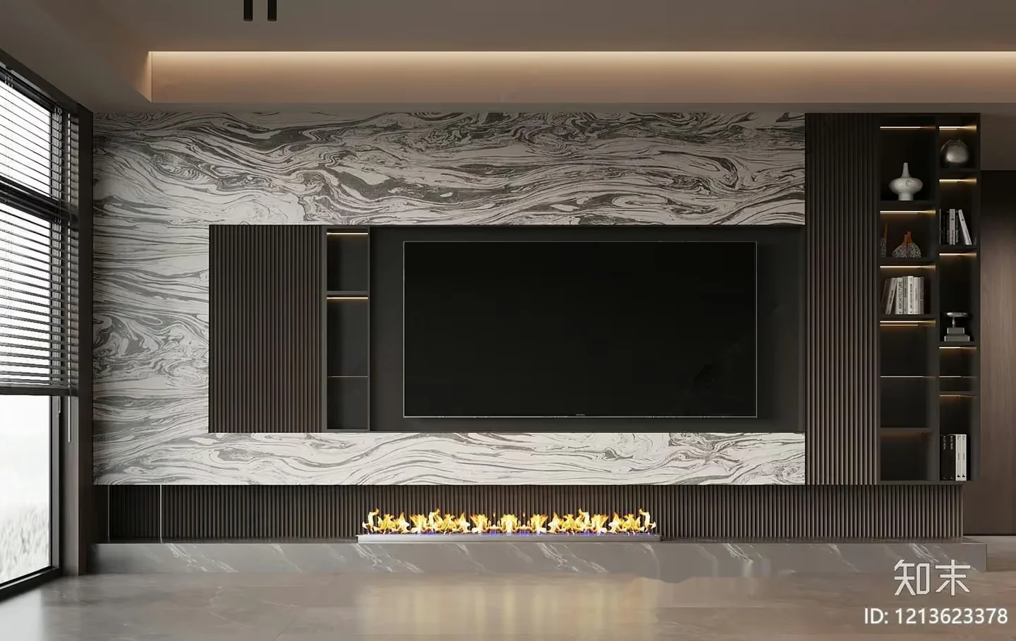 Modern Living Room 3D Model – 6919 – VRAY Render