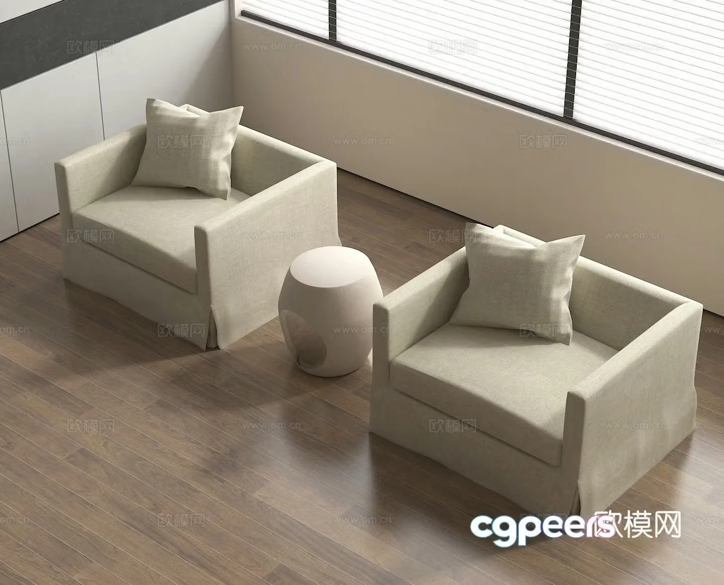 Single sofa sofa chair 3d model