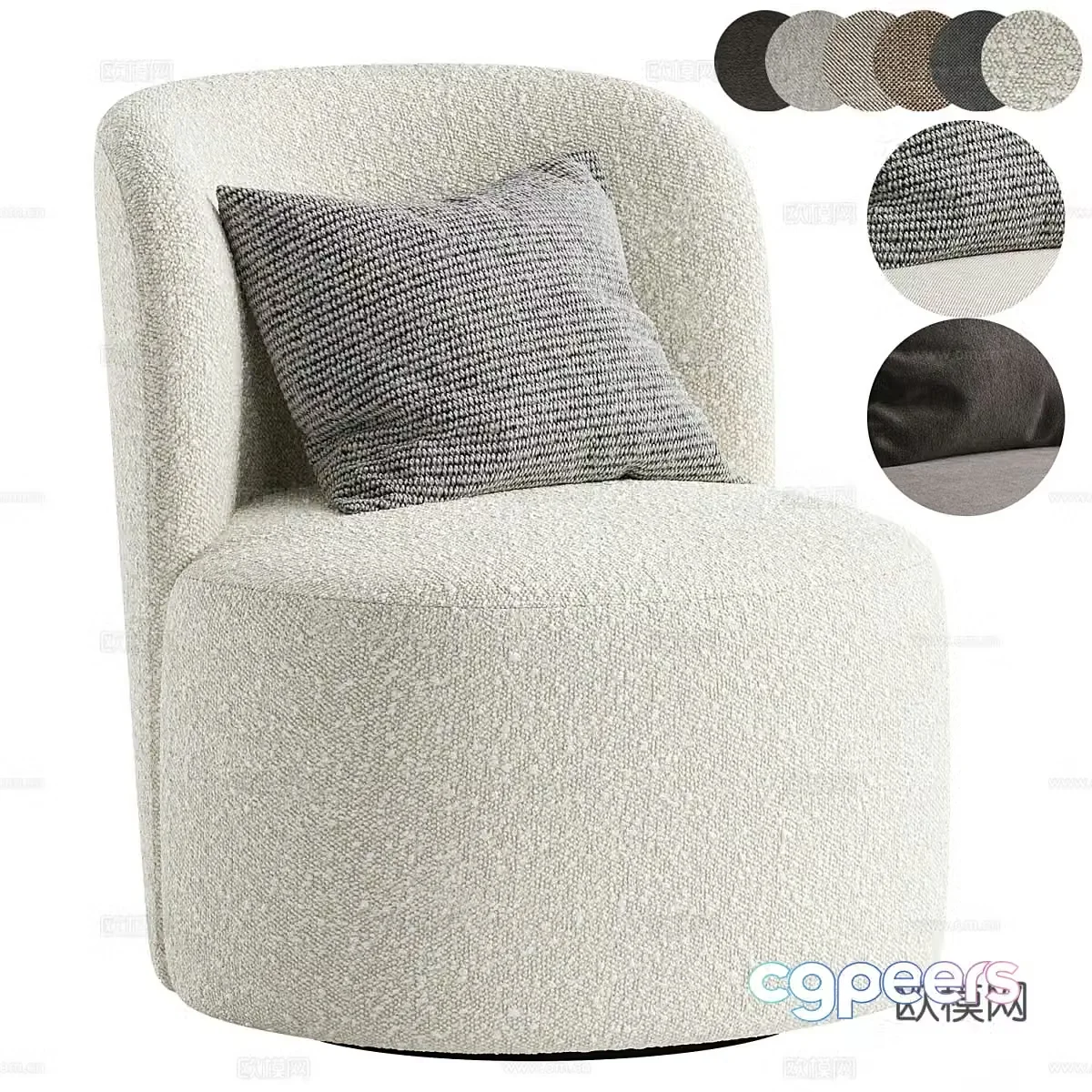 Single sofa 3d model