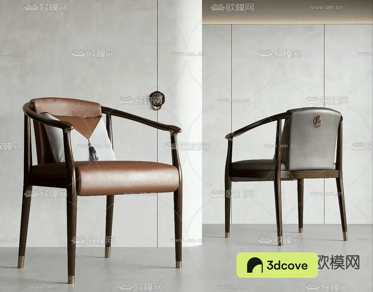New Chinese style single chair dining chair leisure chair