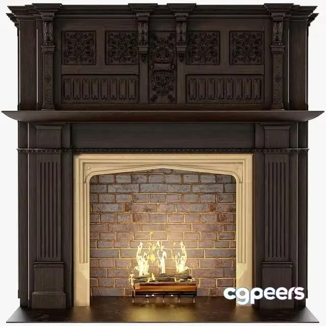3ds Max Free – Chimneypieces Renaissance Stock No 11453