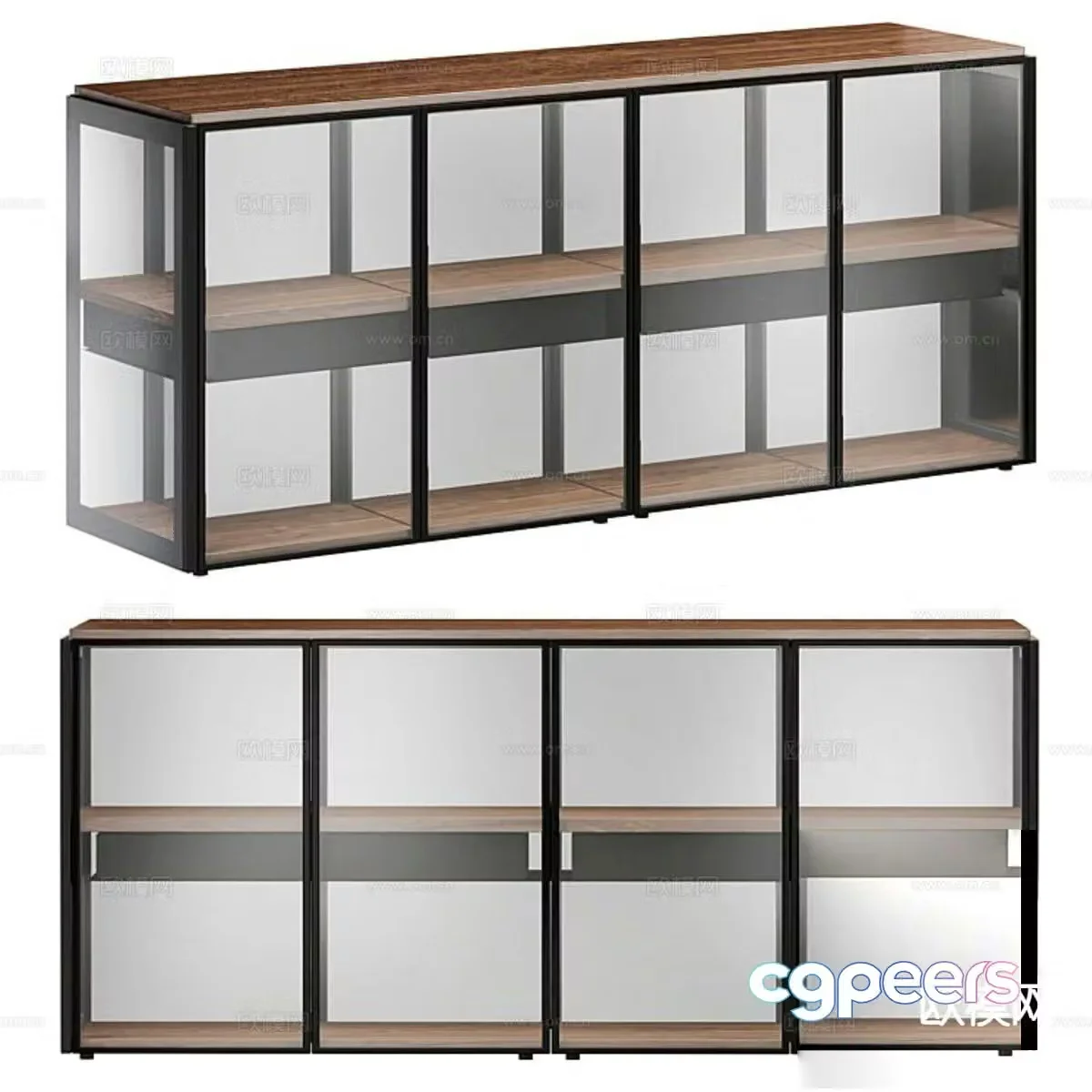 Modern storage cabinet storage rack 3d model