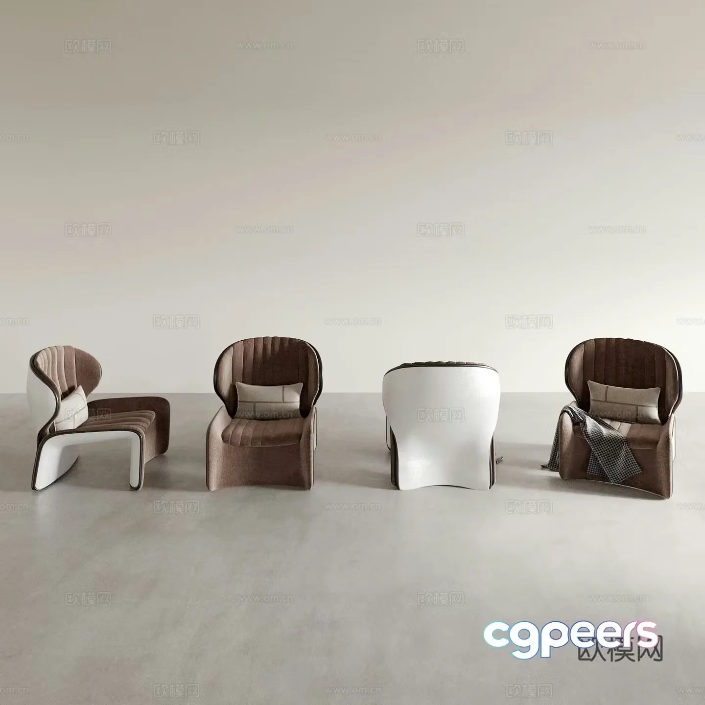Italian chair dining chair 3d model